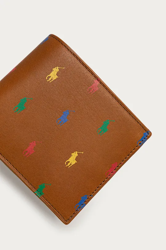 Polo Ralph Lauren - Шкіряний гаманець коричневий