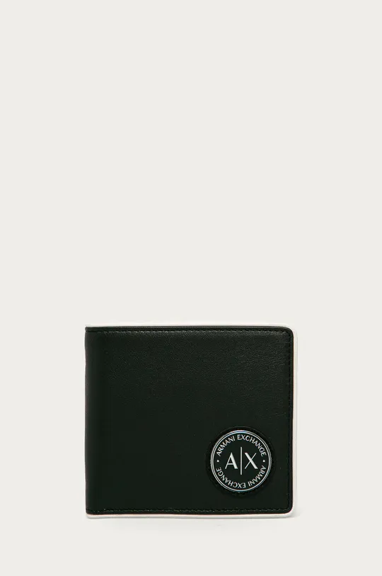 čierna Kožená peňaženka Armani Exchange Pánsky