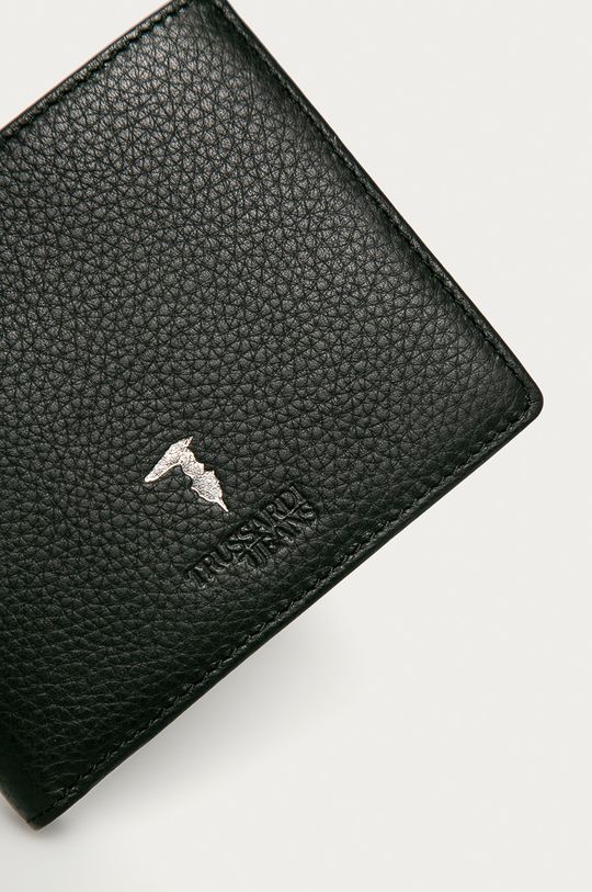 Trussardi Jeans - Kožená peňaženka čierna