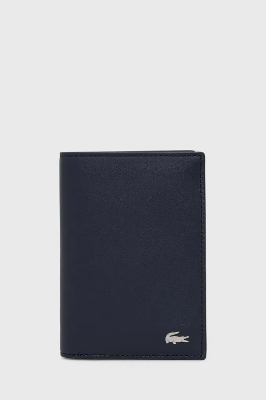 тёмно-синий Кожаный кошелек Lacoste Мужской