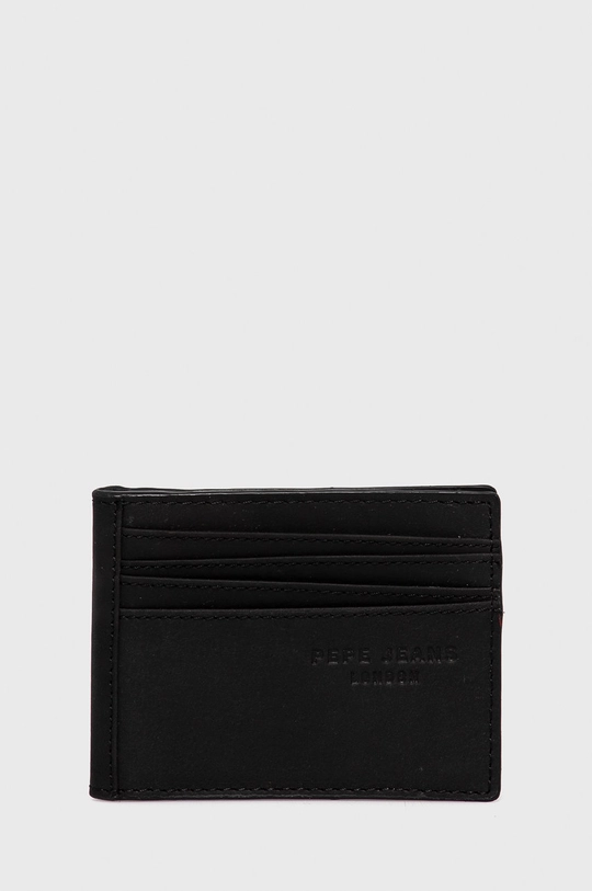 czarny Pepe Jeans Portfel skórzany Credit Card Wallet Męski