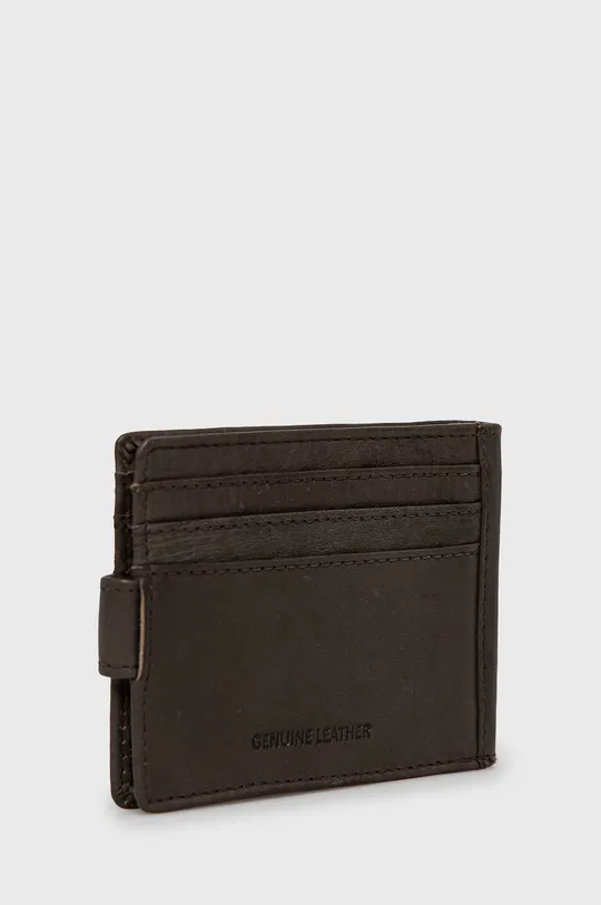 Шкіряний гаманець Pepe Jeans коричневий