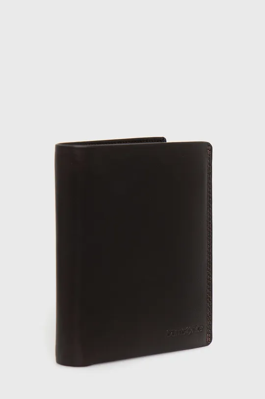 Шкіряний гаманець Samsonite коричневий