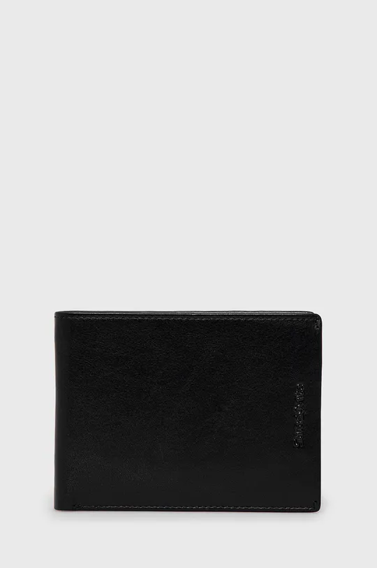 čierna Kožená peňaženka Samsonite Pánsky
