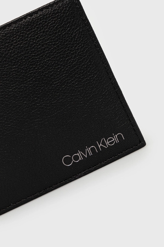 Kožená peňaženka Calvin Klein čierna