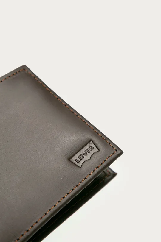 Levi's - Kožená peňaženka hnedá