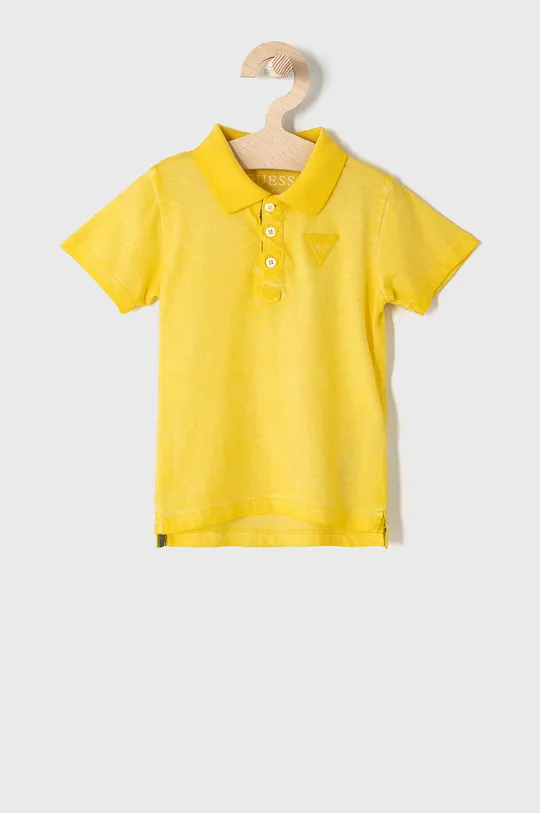 žltá Detské polo tričko Guess Chlapčenský