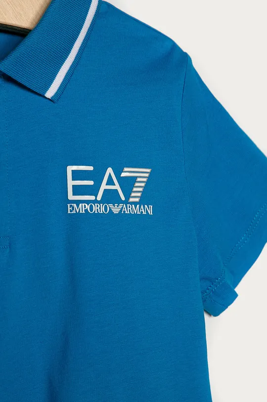 EA7 Emporio Armani - Детское поло 104-164 cm голубой