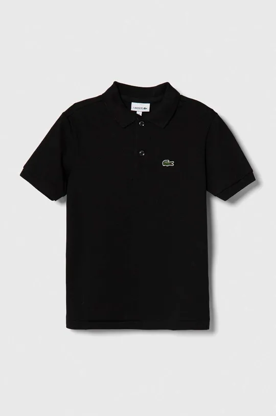 crna Pamučna polo majica Lacoste Za dječake