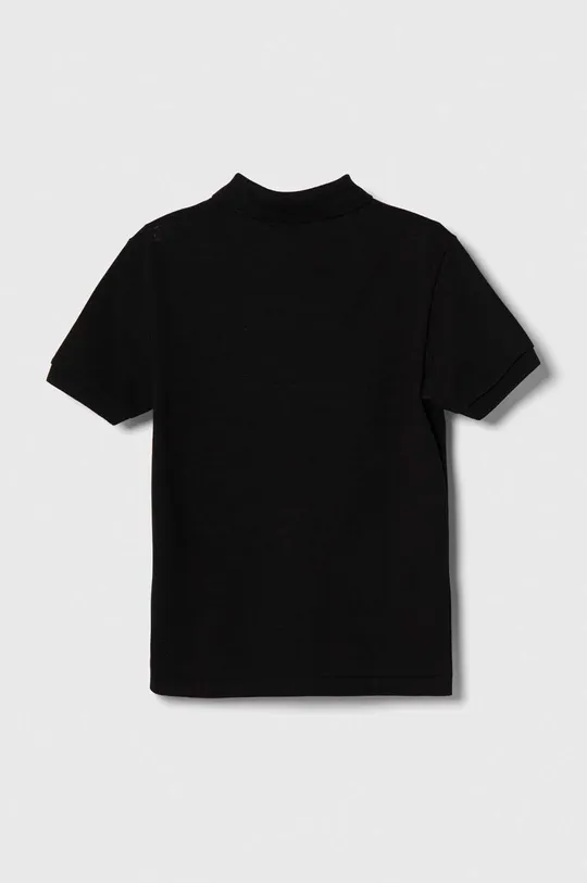 Παιδικά βαμβακερά μπλουζάκια πόλο Lacoste μαύρο