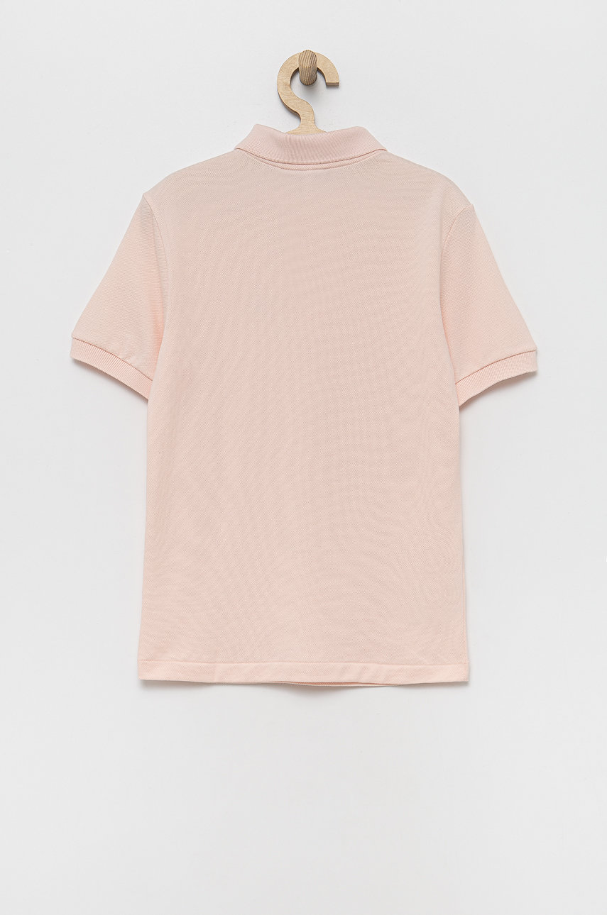 Lacoste tricouri polo din bumbac pentru copii roz pastelat