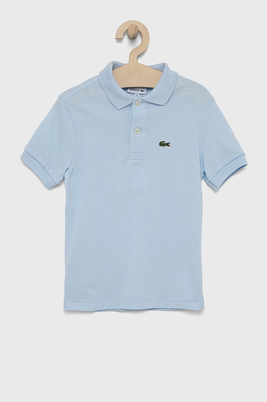 niebieski Lacoste polo bawełniane dziecięce Chłopięcy