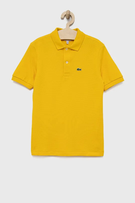 κίτρινο Παιδικά βαμβακερά μπλουζάκια πόλο Lacoste Για αγόρια