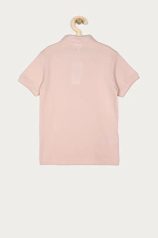 Παιδικά βαμβακερά μπλουζάκια πόλο Lacoste ροζ