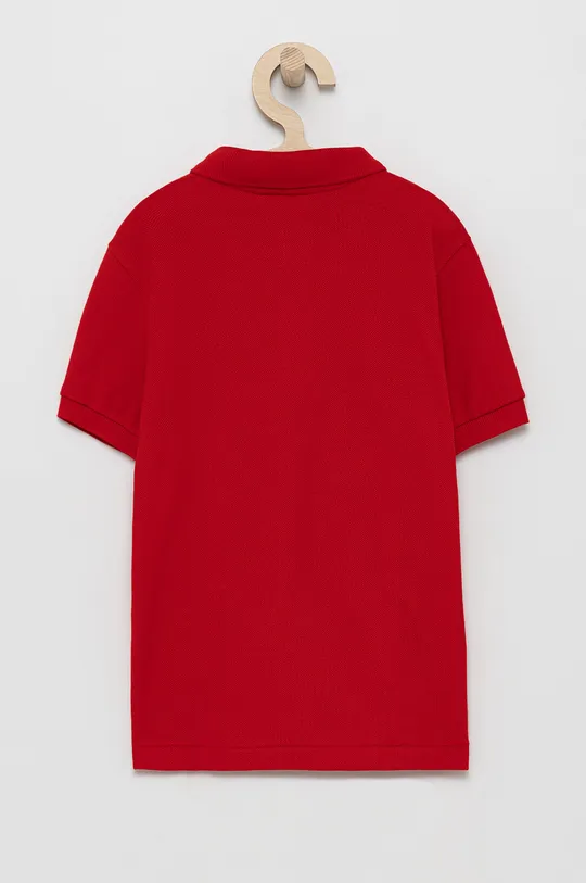 Παιδικά βαμβακερά μπλουζάκια πόλο Lacoste κόκκινο