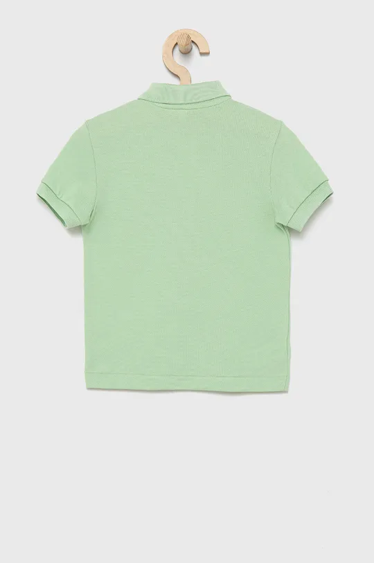 Παιδικά βαμβακερά μπλουζάκια πόλο Lacoste πράσινο