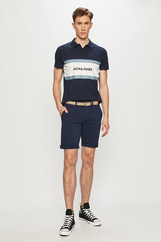 Jack & Jones - Polo tričko tmavomodrá