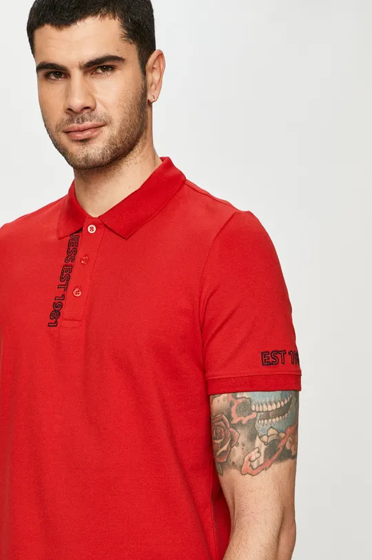 červená Guess - Polo tričko