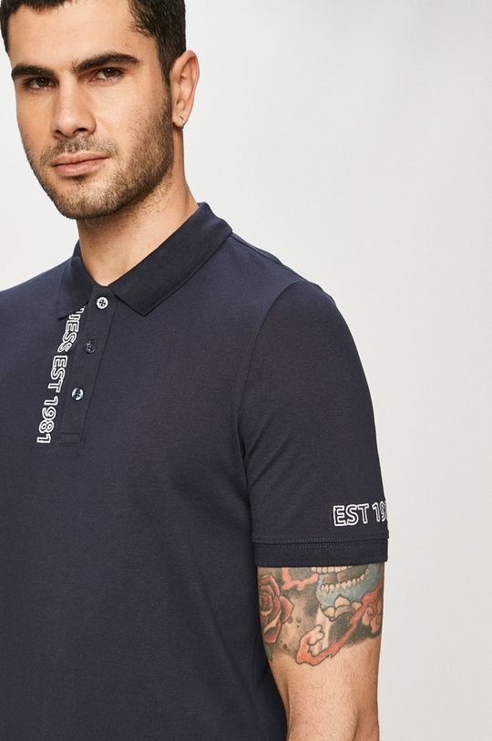 námořnická modř Guess - Polo tričko