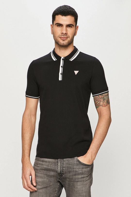 czarny Guess - Polo M1RP60.K7O61 Męski