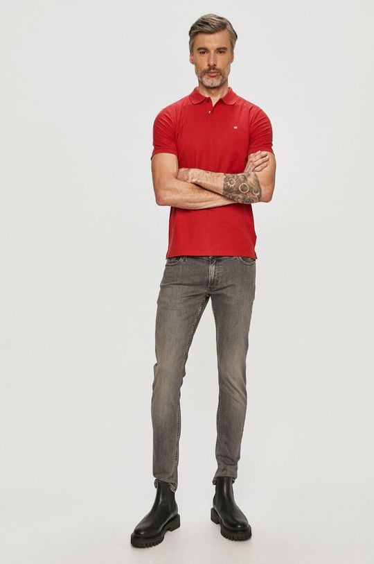 Calvin Klein - Polo tričko červená