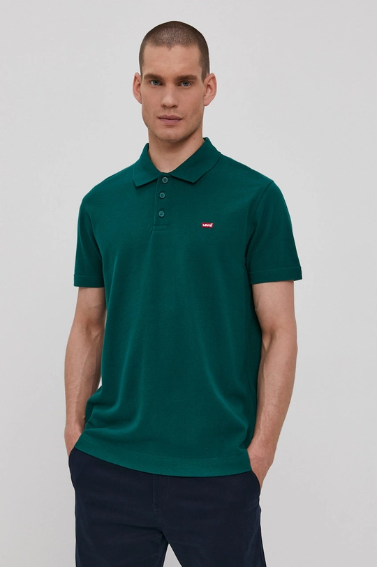 zielony Levi's Polo Męski