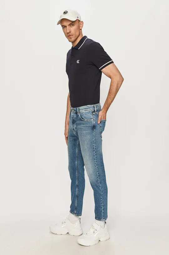 Calvin Klein Jeans - Poló sötétkék