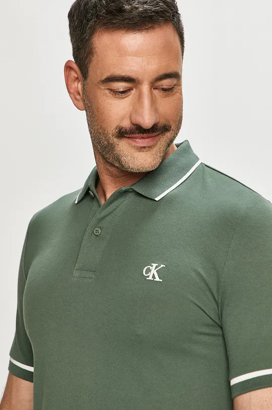 zelená Calvin Klein Jeans - Polo tričko