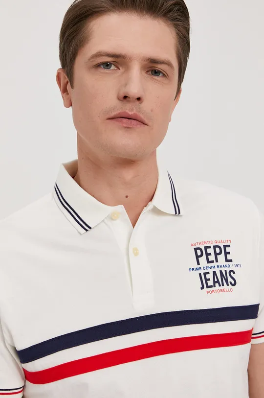 béžová Polo tričko Pepe Jeans