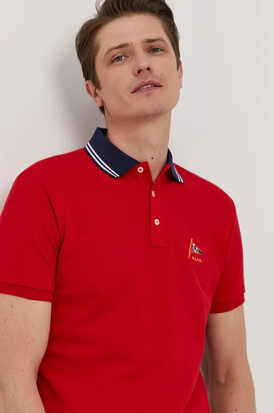 červená Polo tričko Polo Ralph Lauren Pánsky