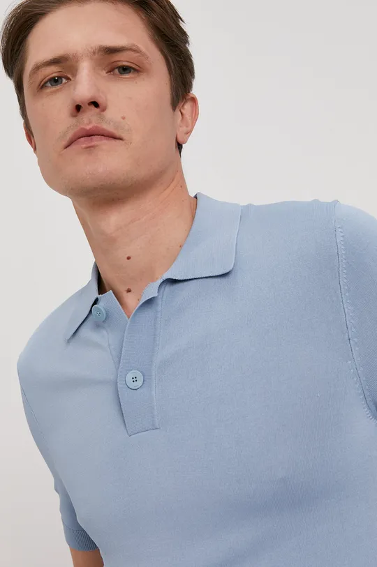 modrá Polo tričko Hugo