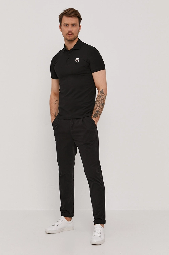 Karl Lagerfeld Polo 511221.745021 czarny