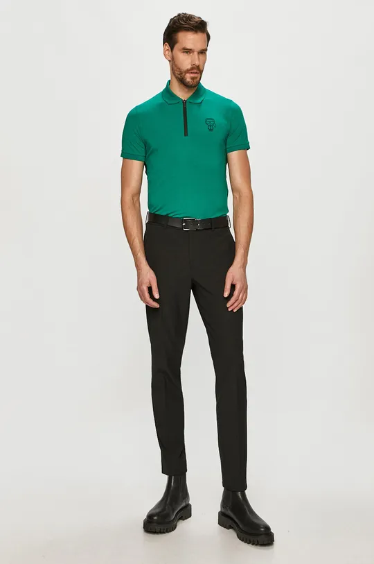 Karl Lagerfeld - Polo tričko zelená