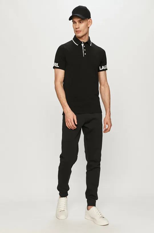 Karl Lagerfeld - Polo tričko čierna