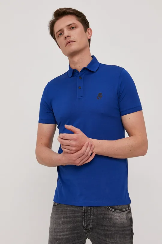 niebieski Karl Lagerfeld Polo 511230.745025 Męski