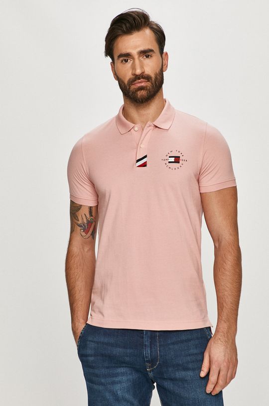 roz Tommy Hilfiger - Tricou Polo De bărbați