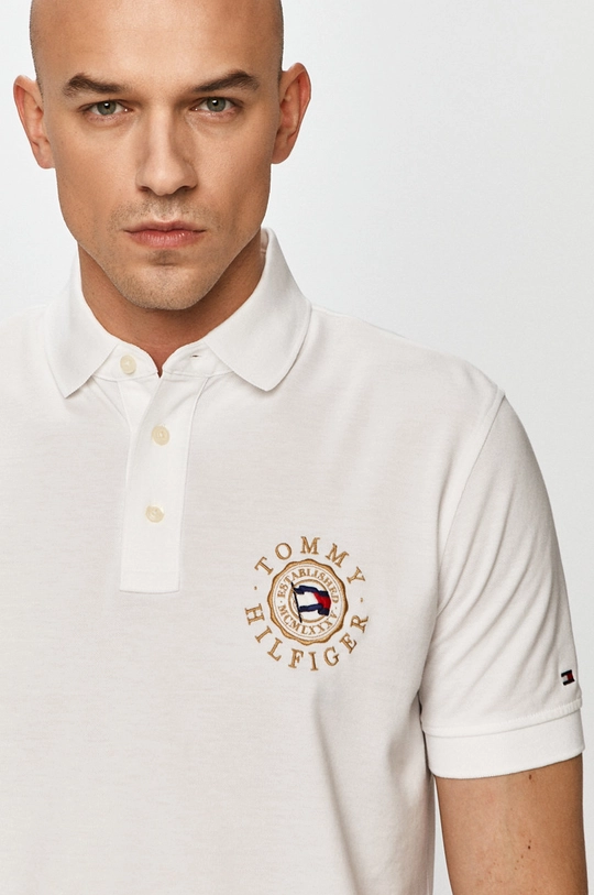 biela Tommy Hilfiger - Polo tričko