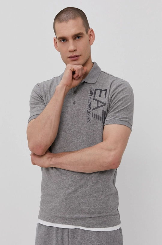 sivá EA7 Emporio Armani - Polo tričko Pánsky