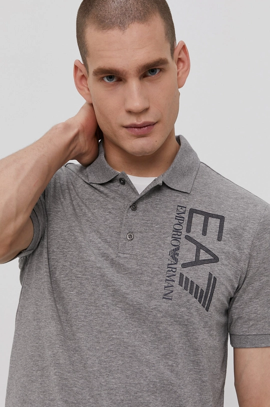 sivá EA7 Emporio Armani - Polo tričko