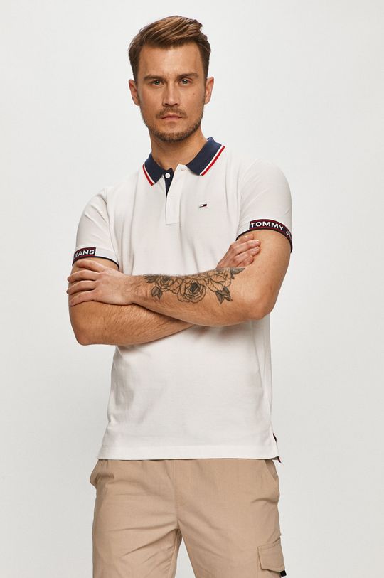 biela Tommy Jeans - Polo tričko