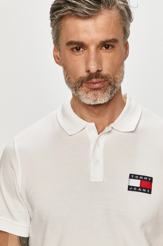 biela Tommy Jeans - Polo tričko