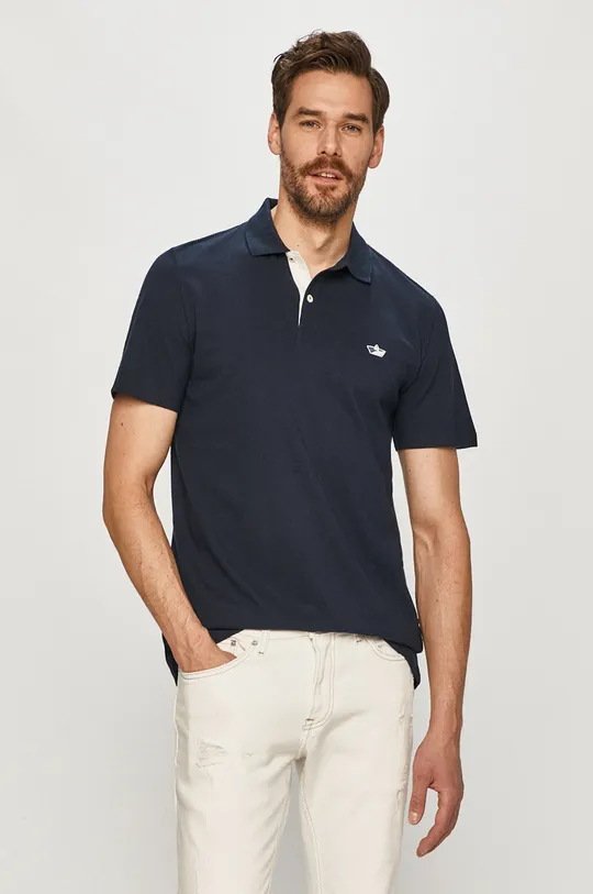 granatowy Selected Homme - Polo