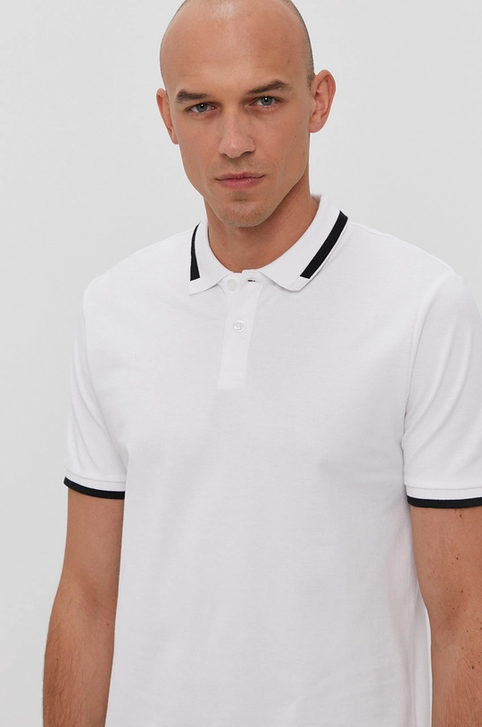 biały Only & Sons Polo Męski