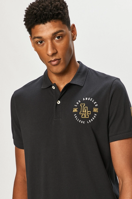 granatowy Produkt by Jack & Jones - Polo Męski