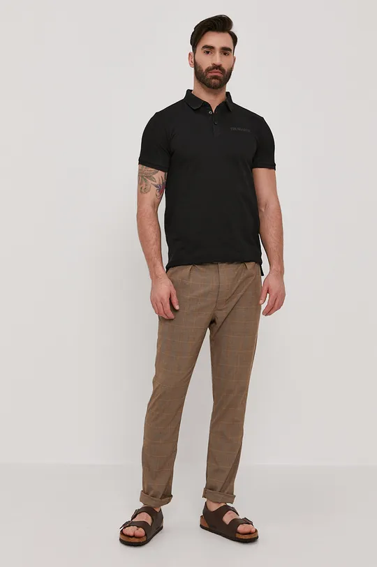 Trussardi Jeans - Polo tričko čierna