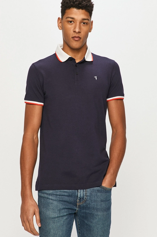 tmavomodrá Trussardi Jeans - Polo tričko Pánsky