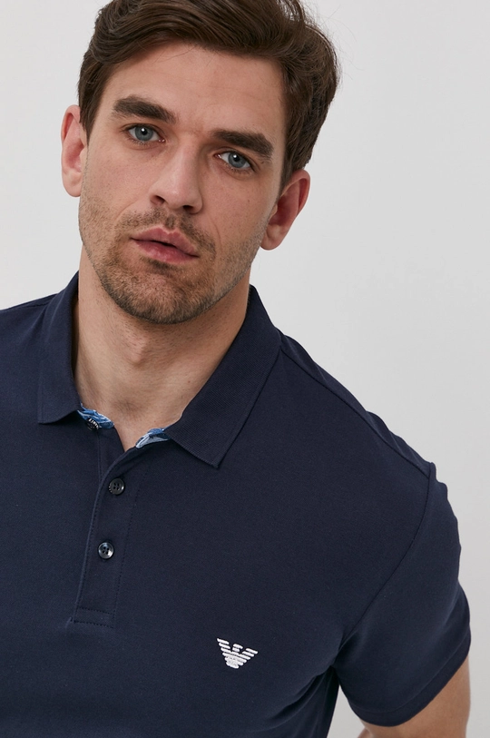 granatowy Emporio Armani Polo 211804.1P461