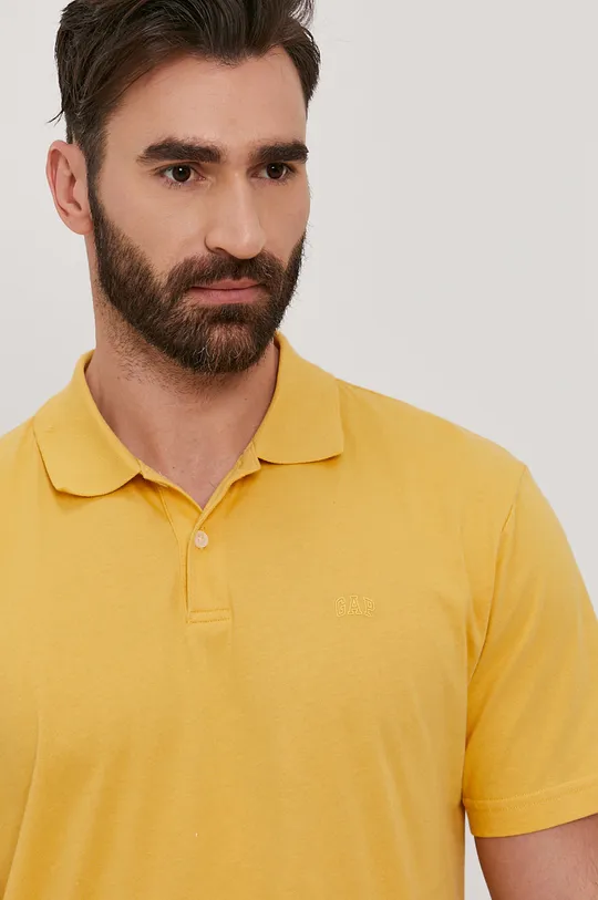 žltá Polo tričko GAP Pánsky