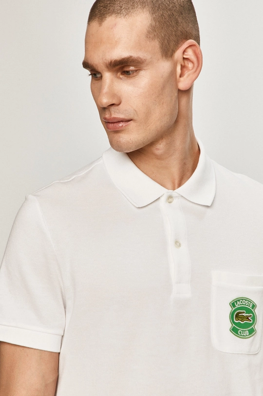 biały Lacoste - Polo PH9762 Męski