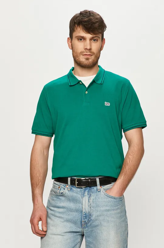 zelená Lee - Polo tričko Pánský